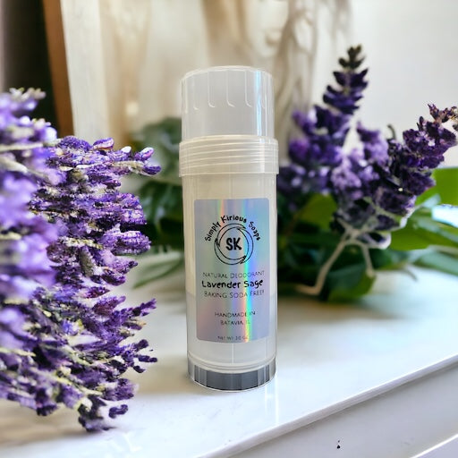 Lavender Sage Deodorant | Aluminum, Baking Soda and Paraben Free