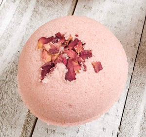 Raspberry Rose Bath Bomb - Round