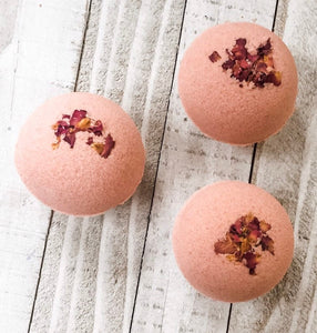 Raspberry Rose Bath Bomb - Round