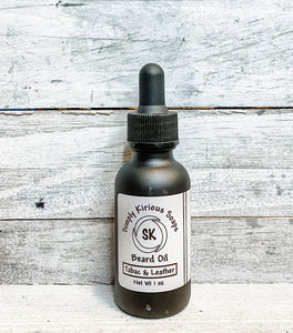 Beard Oil | Fractionated Coconut Oil, Argan Oil, Jojoba Oil, Aloe Oil, Vitamin E, Fragrance Oil